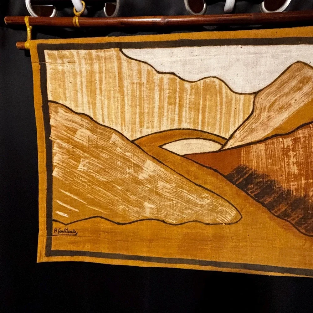 Signed H. Coulibaly Korhogo Textile Wall Hanging – African Art – 36
